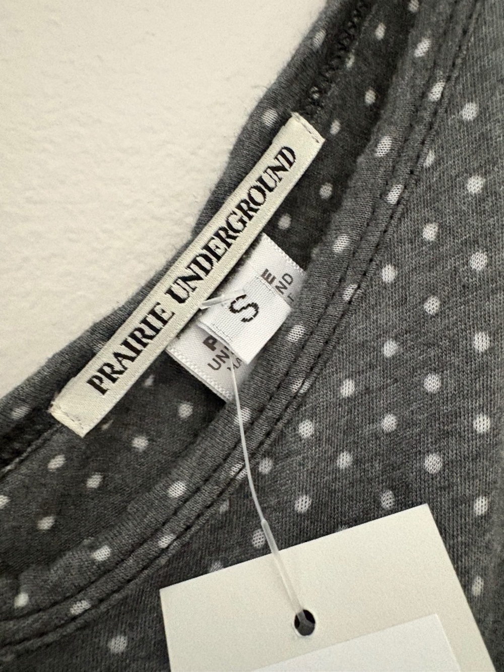 Prairie Underground Rhodes gray polka dot dress~ - Picture 8 of 11